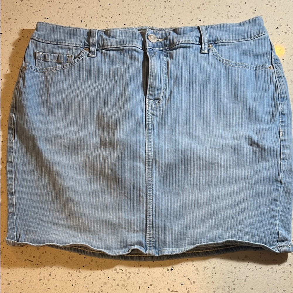 Torrid Light Blue Denim Mini Skirt
